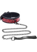 Master Series - Crimson Tied Chained Collar With Leash -...