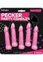 Bachelorette Party Pecker Party Candles Pink 5 Each Per Pack