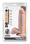 Dr. Skin Plus Gold Collection Posable Dildo With Balls And Suction Cup 7in - Vanilla